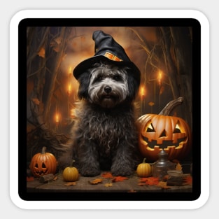 Puli Dog Halloween Sticker